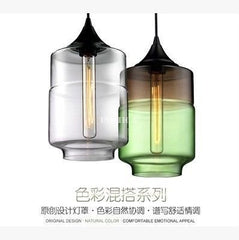 INPHIC-北歐簡約玻璃罩復古酒吧臺餐廳燈具單頭咖啡廳金魚缸吊燈　C款