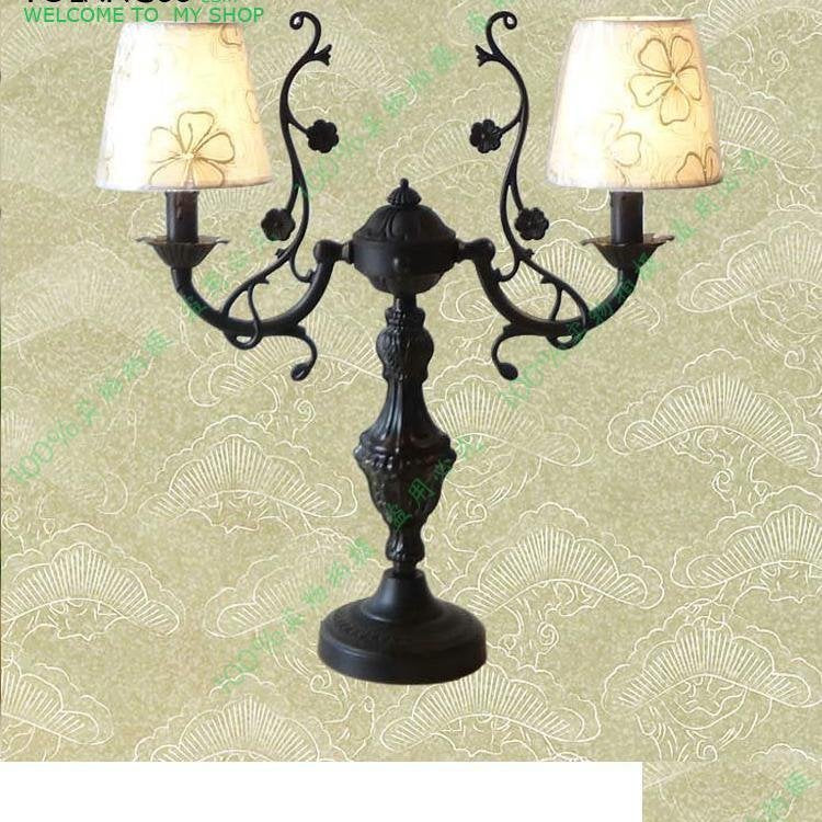 INPHIC-藝術檯燈具燈飾客廳書房臥室床頭黑色布藝鐵藝咖啡店