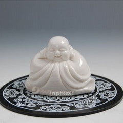 INPHIC-宗教 汽車內飾小擺設件飾品 保您平安 陶瓷彌勒小平安佛