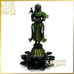 INPHIC-宗教 正宗印度進口手工雕刻青銅羅其密女神大型工藝品擺飾