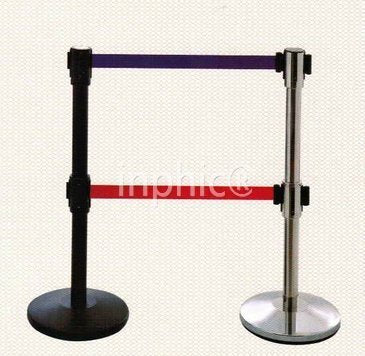 INPHIC-雙節隔離帶欄桿座 一米線拉帶排隊柱 安全圍欄護欄 展會