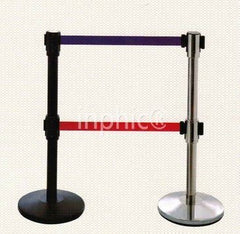 INPHIC-雙節隔離帶欄桿座 一米線拉帶排隊柱 安全圍欄護欄 展會