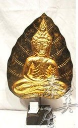 INPHIC-宗教 東南亞風格 泰式木雕藝品 擺飾 家居裝飾品菩提葉佛打坐