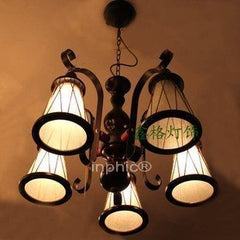 INPHIC-歐式 古木藝吊燈玻璃燈美式鄉村餐廳燈別墅燈臥室燈 吧檯燈