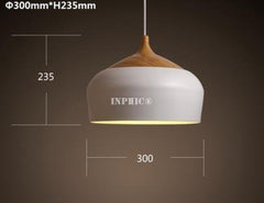 INPHIC-復古創意餐廳吊燈美式個性鐵藝咖啡廳火鍋店鍋蓋北歐木藝吧臺吊燈 17