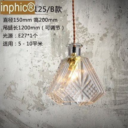 INPHIC-loft水晶玻璃創意餐廳吊燈吧臺酒吧簡約個性酒瓶燈 B款吊燈