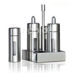 INPHIC-不鏽鋼調味瓶 罐套裝  醬油瓶粉筒 油瓶 糖鹽罐 十件套