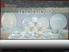 INPHIC-56件頭AAA級骨質瓷 純白骨瓷餐具套裝 純白餐具