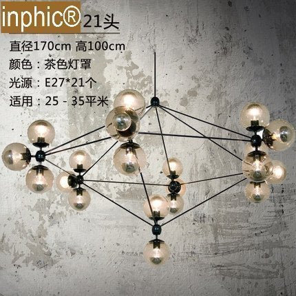 INPHIC-簡約創意個性吊燈北歐藝術吊燈復古工業餐廳客廳服裝店燈具魔豆燈 21頭魔豆吊燈