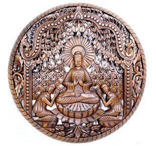 INPHIC-宗教 東南亞家居飾品 東南亞風情 泰國 進口 木雕佛像 掛畫 花板