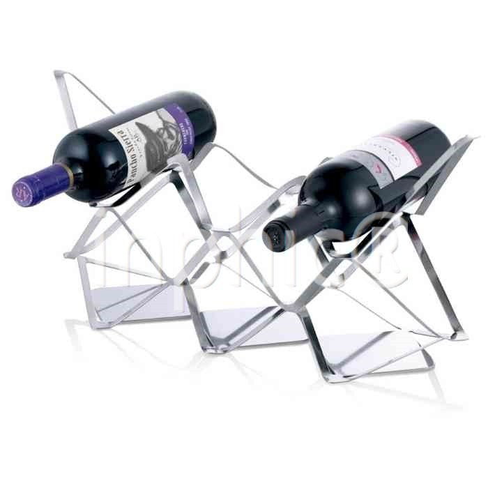 INPHIC-幾何酒架 紅酒架 創意 葡萄酒架 不鏽鋼 8支裝 歐式 創意酒架