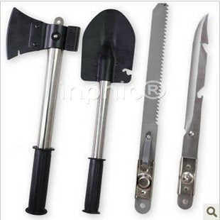 INPHIC-方便攜帶 四合一工兵鏟工兵鍬 戶外用品 露營用品