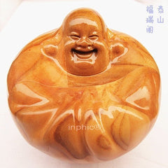 INPHIC-宗教 大肚彌勒佛笑佛 搖錢佛 開光桃木家居裝飾擺件 納福助運 消災避邪