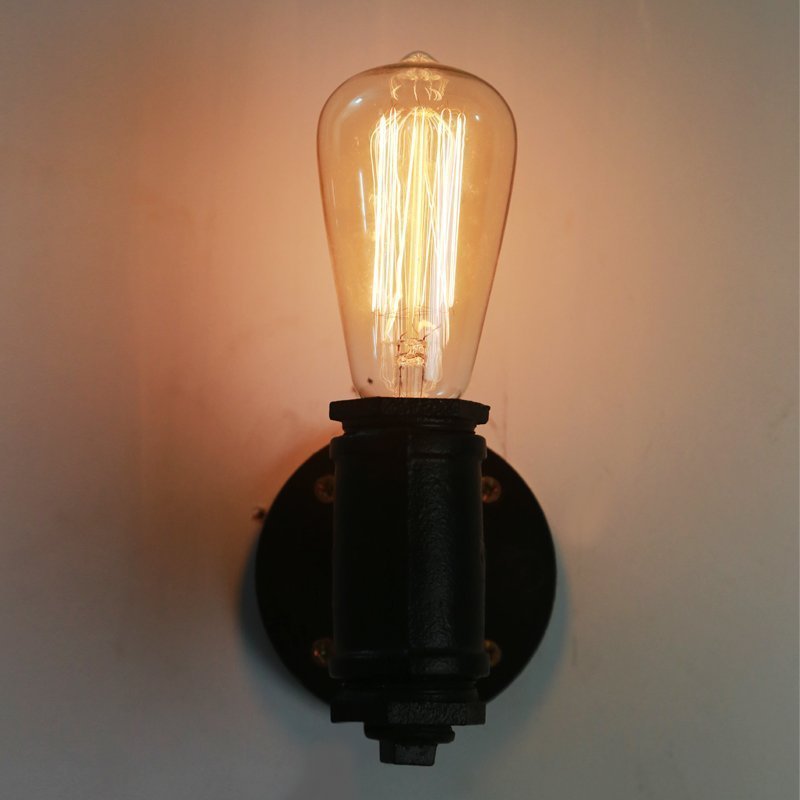 INPHIC-loft懷舊鐵藝工業水管造型 壁燈復古 咖啡廳 愛迪生燈泡牆壁燈