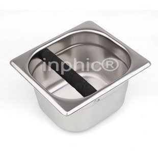 INPHIC-不鏽鋼咖啡粉桶 不鏽鋼敲咖啡渣槽 敲咖啡渣桶敲渣盒咖啡渣盒