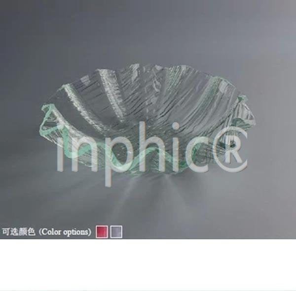 INPHIC-酒店KTV自助餐具 高模擬玻璃 壓克力刺身盤 冷餐宴會花邊水果盤 6cm