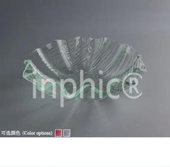 INPHIC-酒店KTV自助餐具 高模擬玻璃 壓克力刺身盤 冷餐宴會花邊水果盤 6cm