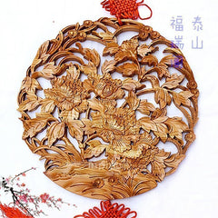 INPHIC-宗教 30 富貴無邊 開光桃木 家居掛件 木雕掛件 鎮宅 化煞 助運