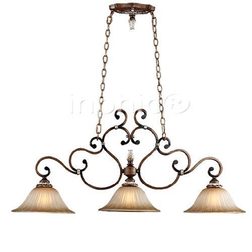 INPHIC-歐式吊燈 簡約三頭鐵藝吧臺古典玄關走道餐燈具