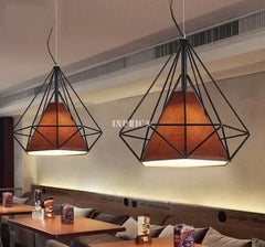 INPHIC-美式鄉村復古鑽石吊燈現代簡約客廳臥室燈飾餐廳燈創意工程燈框咖啡罩45cm