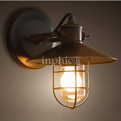 INPHIC-美式鄉村loft 北歐 RH簡約風格 倉庫鳥籠壁燈