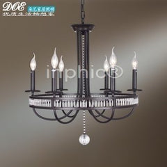 INPHIC-美式鄉村吊燈6客廳水晶簡約lled歐式田園燈具臥室餐廳燈飾