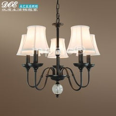 INPHIC-美式鄉村吊燈5客廳水晶燈簡約歐式田園燈具鐵藝臥室餐廳燈飾