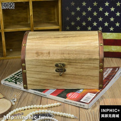INPHIC-三件套歐式復古帶鎖實木盒子 仿古首飾收納木盒子 密室道具原裝-ITGB001104A