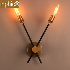 INPHIC-美式咖啡廳壁燈創意個性餐廳燈具客廳過道酒吧復古loft倉庫壁燈 2頭壁燈