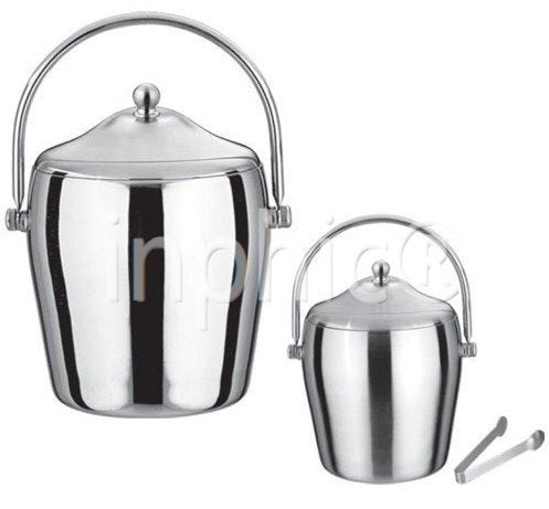 INPHIC-加厚不鏽鋼冰桶 保溫紅酒冰塊桶 香檳桶 酒吧用具 1L/2L