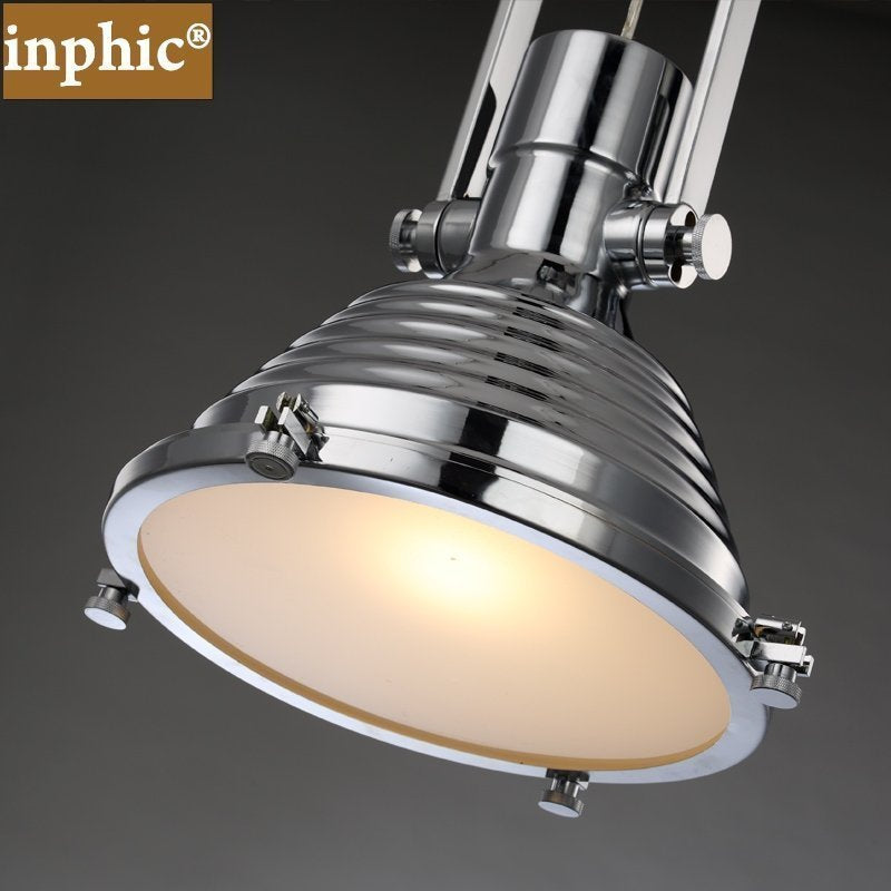 INPHIC-美式鄉村餐廳吊燈創意個性復古酒吧臺店鋪吊燈咖啡館單頭燈具鐵藝