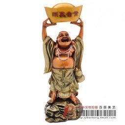 INPHIC-宗教 佛 擺飾彌勒佛像 笑佛佛雕塑 樹脂工藝品黃金萬兩佛 熱賣款