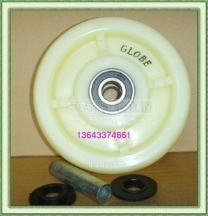 INPHIC-五金6吋耐磨尼龍輪片帶雙軸承工業重型輪輪子配件