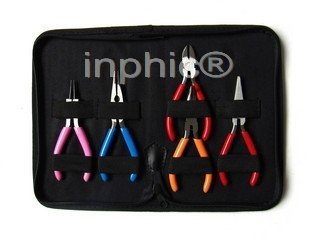 INPHIC-5件套 DIY手工串珠飾品工具 串珠工具套裝 帶彈簧