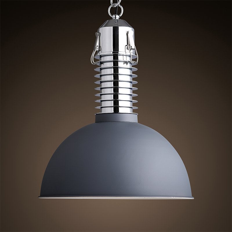 INPHIC-工業復古做舊單頭吊燈 半圓鐵藝 咖啡廳 燈 吧臺酒吧概念燈具