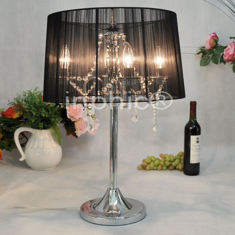 INPHIC-現代簡約檯燈 金屬水晶五金檯燈 客廳臥室書房典雅檯燈燈飾