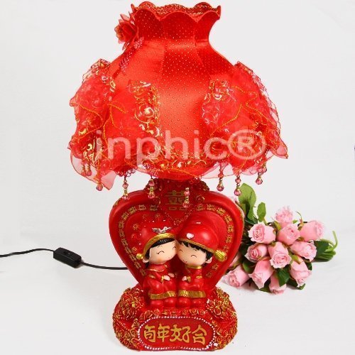 INPHIC-中式檯燈 夫妻百年好合垂吊型精美樹脂檯燈新婚送禮婚房裝飾S