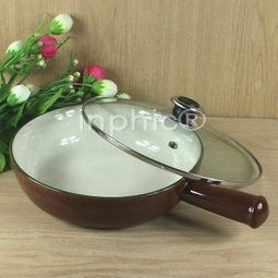 INPHIC-陶瓷小奶鍋(帶玻璃蓋)，牛奶鍋，羊奶鍋，暖奶器