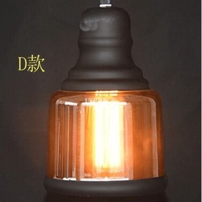 INPHIC-現代簡約餐廳吧臺咖啡廳燈具 復古個性酒吧工業客廳玻璃吊燈 D款