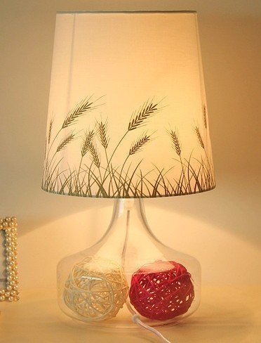 INPHIC-臥室床頭檯燈 日韓田園燈 透明玻璃酒店裝飾燈