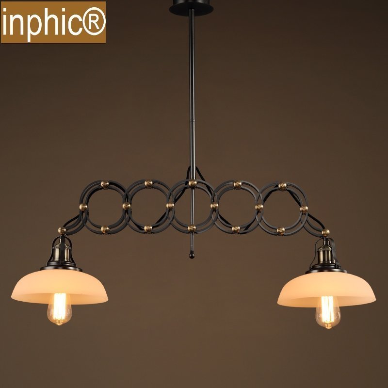 INPHIC-Loft美式工業風餐廳復古燈具簡約創意酒吧倉庫伸縮吊燈