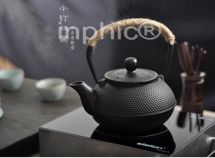 INPHIC-黑點日本南部鐵壺鑄鐵壺  仿老鐵壺氧化無塗層