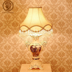 INPHIC-歐式陶瓷檯燈 高級臥室床頭客廳檯燈家居布藝檯燈