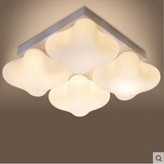 INPHIC-現代餐廳兒童燈具簡約歐式臥室燈方形幸運草客廳吸頂燈 4頭