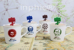 INPHIC-茶具 陶瓷水杯木製杯蓋指引杯馬克杯咖啡杯星巴克杯