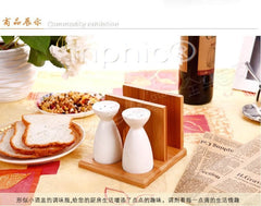 INPHIC-家居廚具套組 白瓷竹木調味組合 調料瓶調味罐多用型 調味瓶套裝