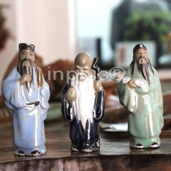 INPHIC-4吋福祿壽迎春接福石灣陶瓷客廳書房擺設家居飾品