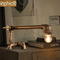 INPHIC-loft復古工業咖啡廳酒吧裝飾水管檯燈個性創意燈具燈飾