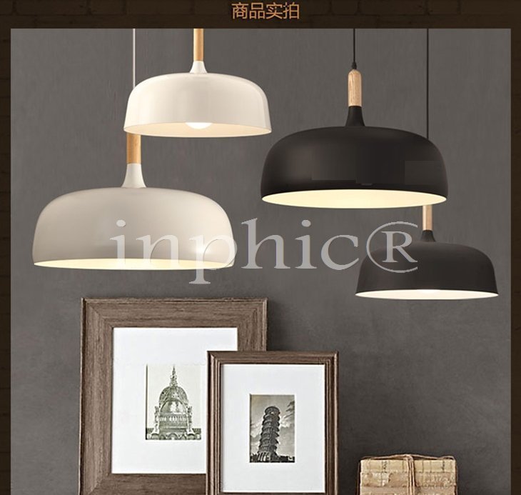 INPHIC-簡約現代餐廳書房酒吧咖啡館日式吊燈 鄉村臥室復古鋁材吊燈 小型