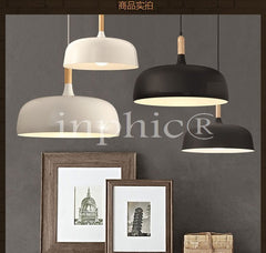 INPHIC-簡約現代餐廳書房酒吧咖啡館日式吊燈 鄉村臥室復古鋁材吊燈 小型